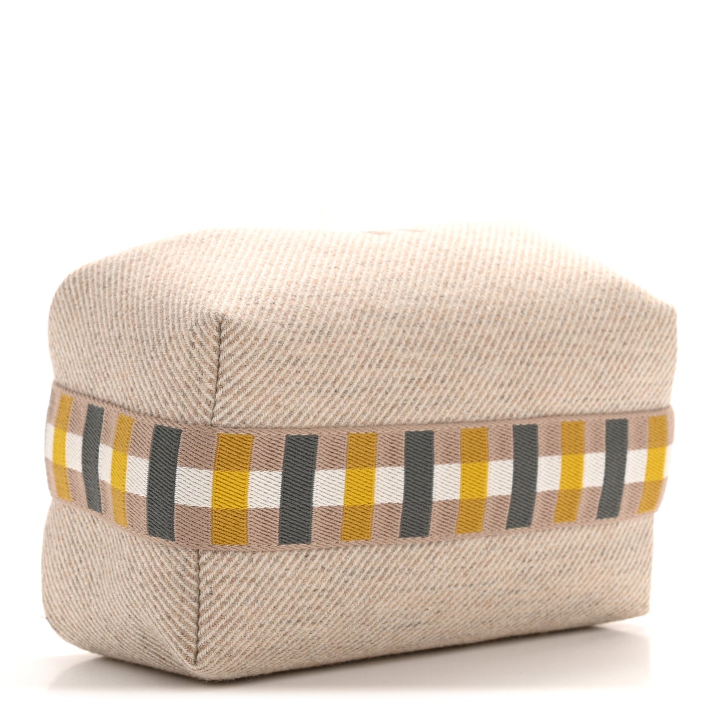 Wool Small Au Carre Bride-A-Brac Pouch Seigle