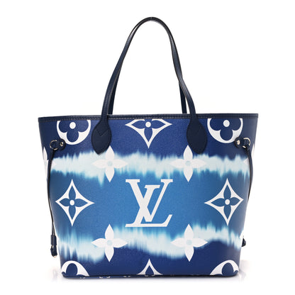Louis Vuitton Monogram Escale Neverfull MM Blue 1 of 8