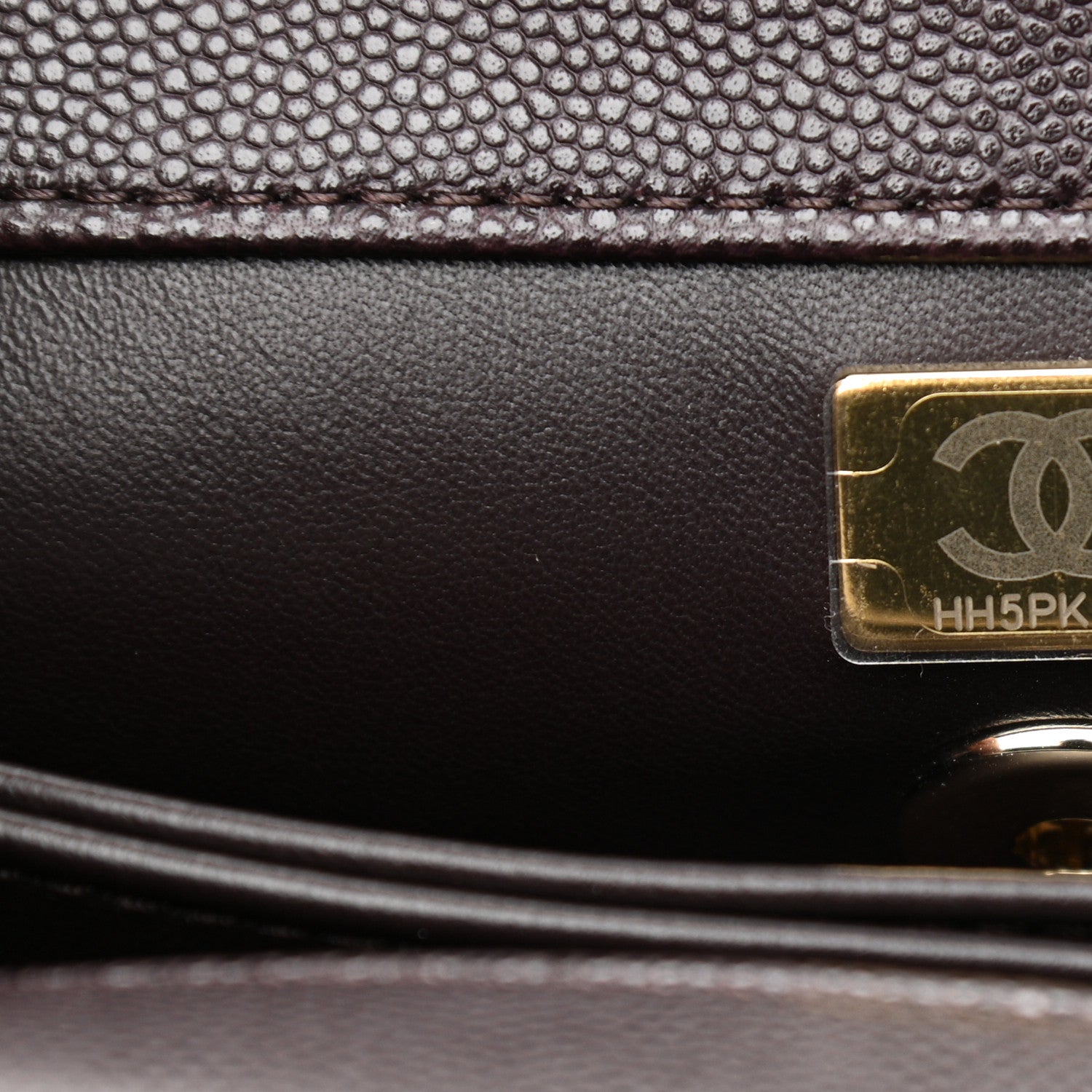 Chanel Caviar Quilted Mini Coco Handle Flap Dark Brown 7 of 9