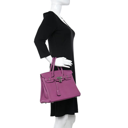 Hermes Chevre Mysore Birkin 30 Cyclamen 2 of 14