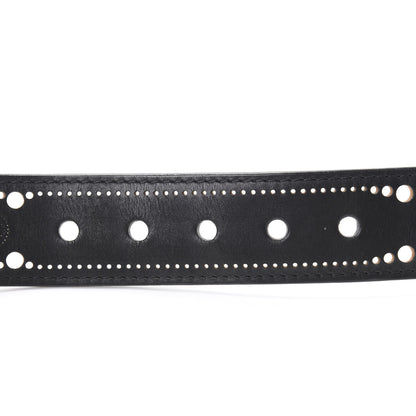 Louis Vuitton Perforated Mahina Phoenix Belt 90 36 Black 5 of 6