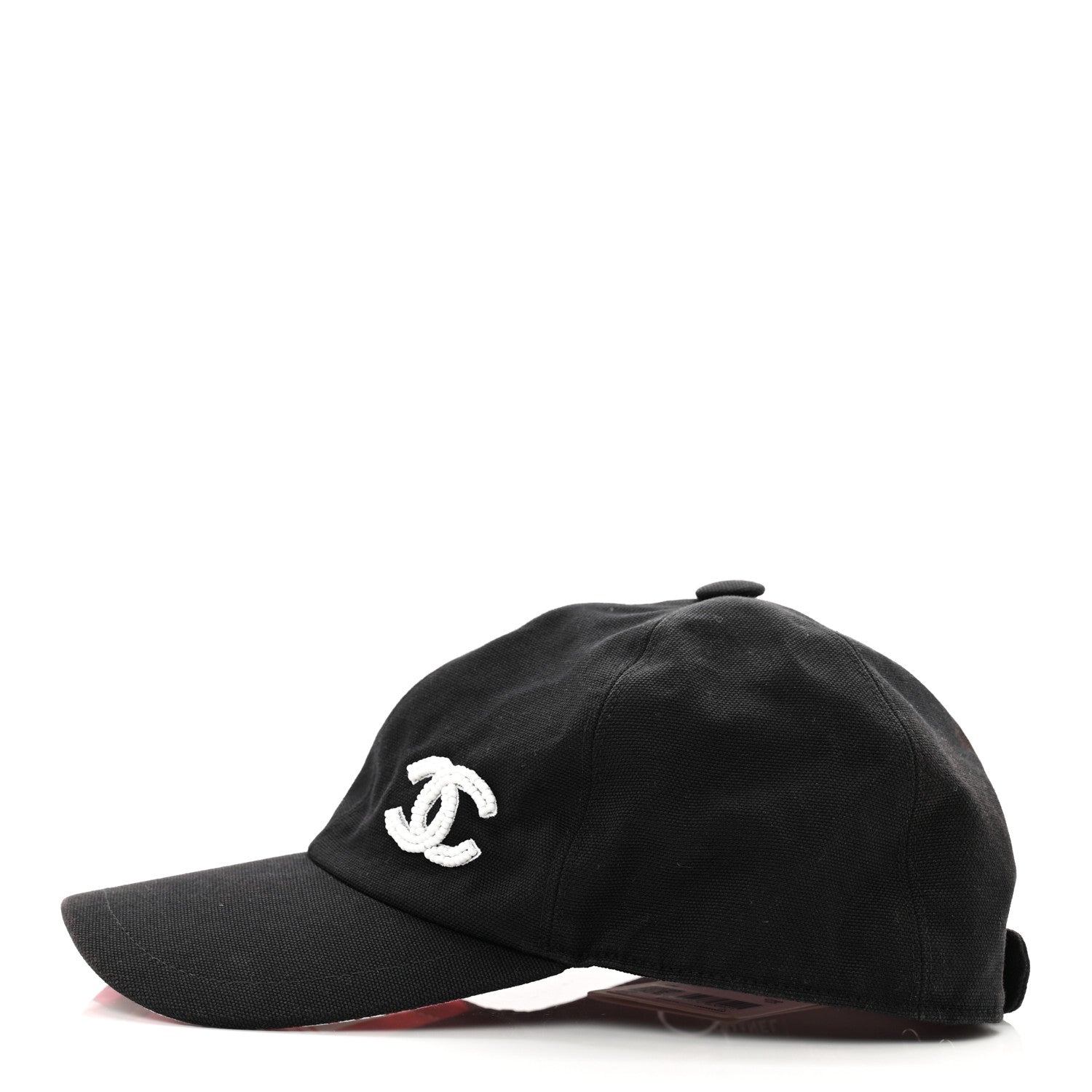 Chanel Cotton Beaded CC Cap Hat Black 3 of 10