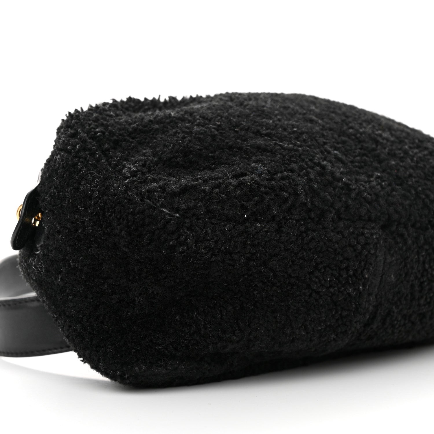 The Row Shearling Calfskin Belt Bag Black 8 of 11