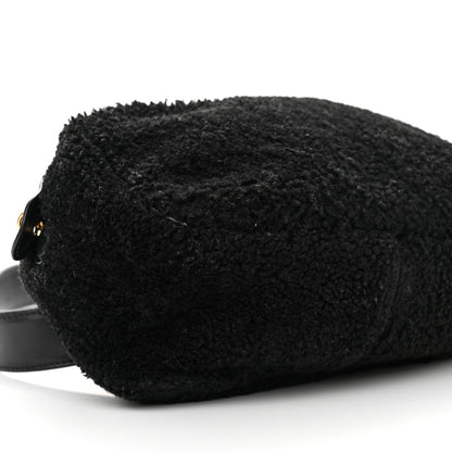 The Row Shearling Calfskin Belt Bag Black 8 of 11