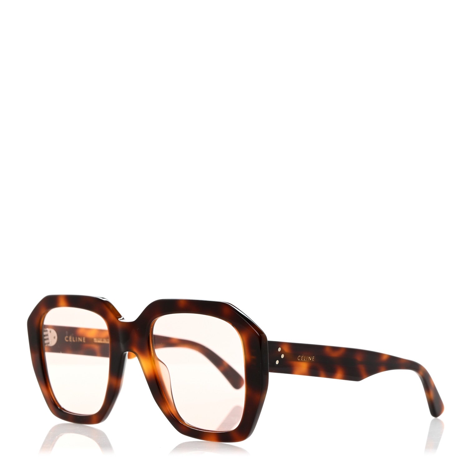 Celine Acetate Square Sunglasses CL40045I Havana 1 of 7