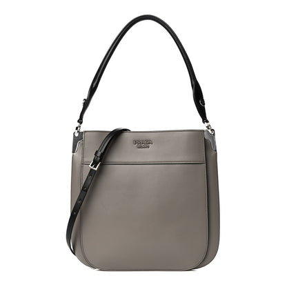 Prada City Calfskin Small Margit Bag Argilla Black 1 of 12
