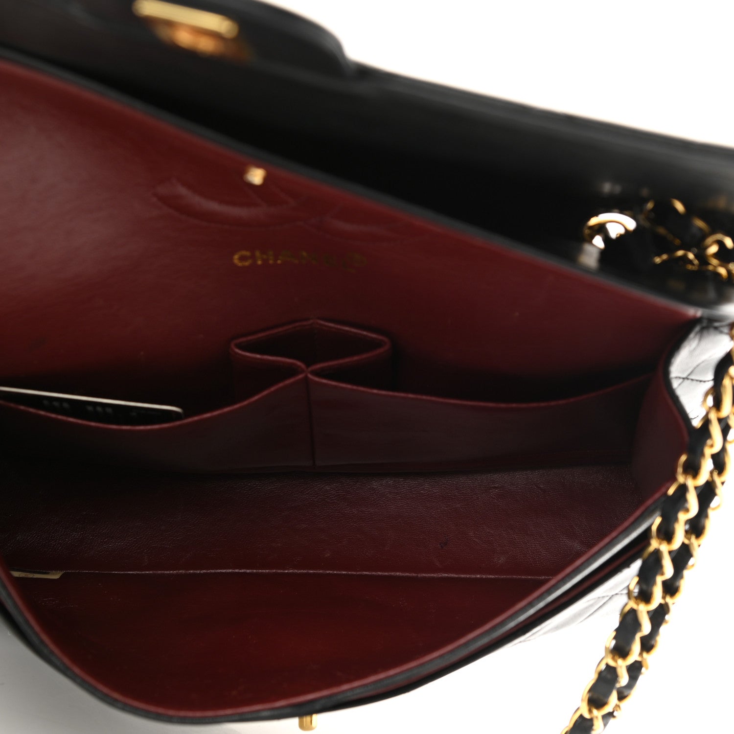 Chanel Lambskin Quilted Medium Double Flap Black 5 of 14