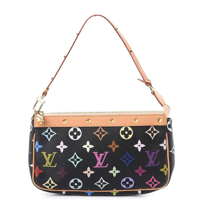 Louis Vuitton Monogram Multicolor Pochette Accessories Black 1 of 9
