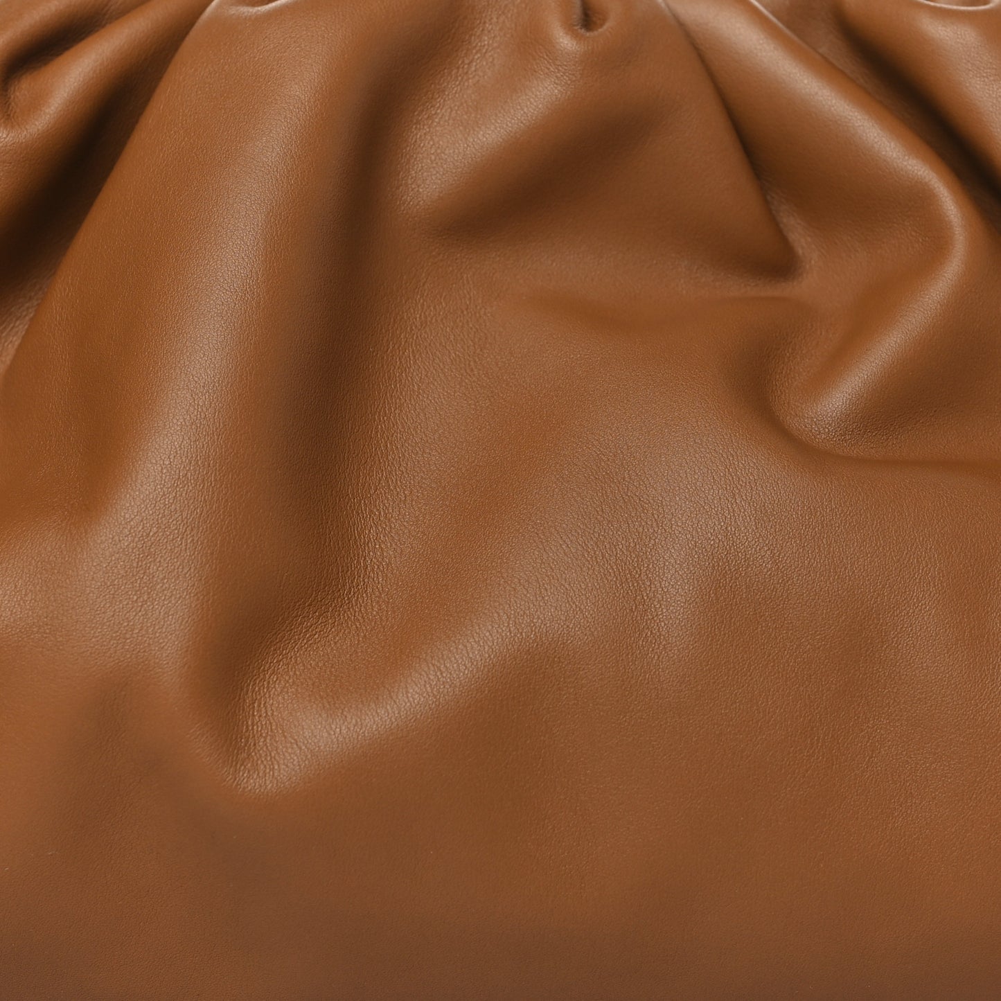 Smooth Butter Calf The Pouch Oversized Clutch Cammello