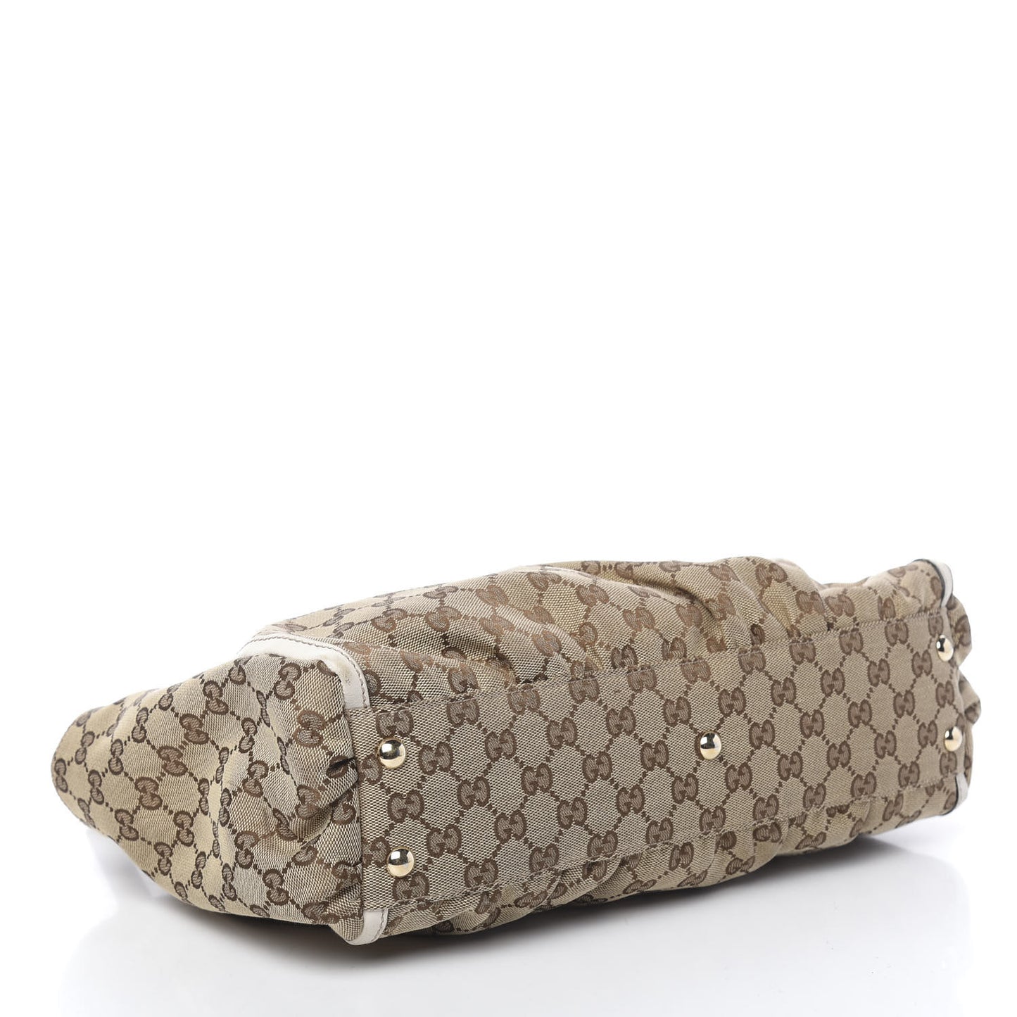 Monogram D Gold Ring Tote White
