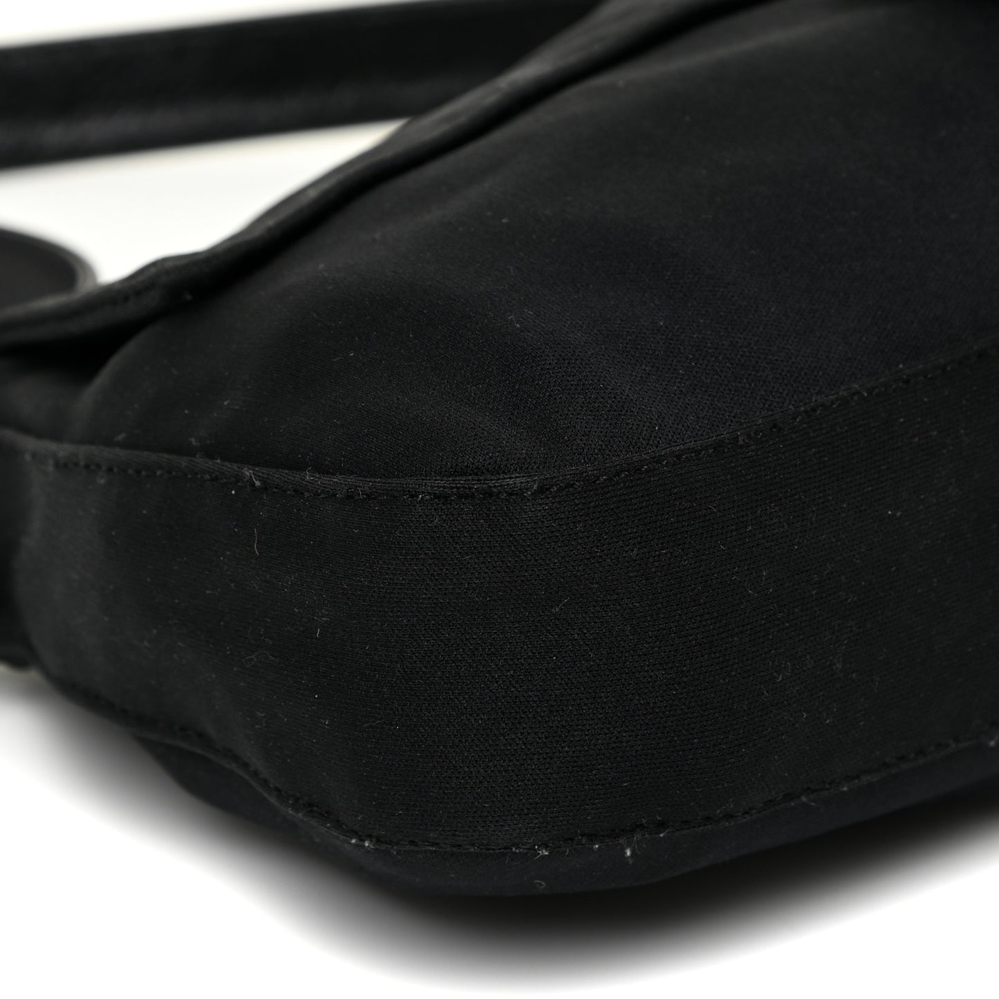 Nylon Baguette Bag Black
