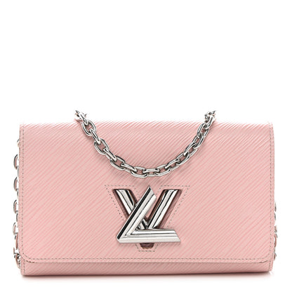 Louis Vuitton Epi Twist Chain Wallet Rose Ballerine 1 of 10