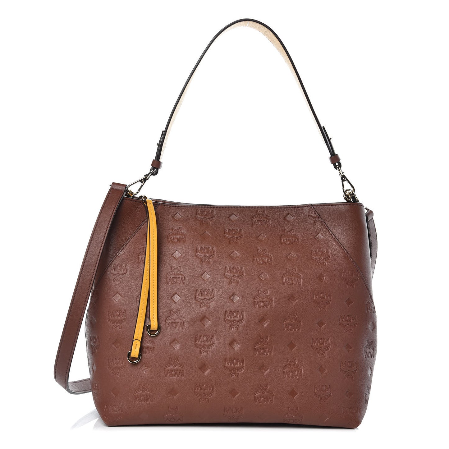 Calfskin Ottomar Monogram Medium Klara Hobo Brown