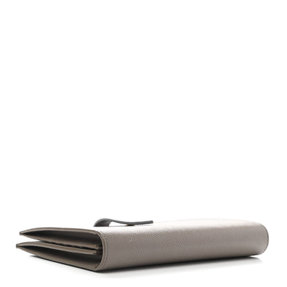Celine Grained Calfskin Large Multifunction Strap Wallet Pebble Mineral 4 of 10
