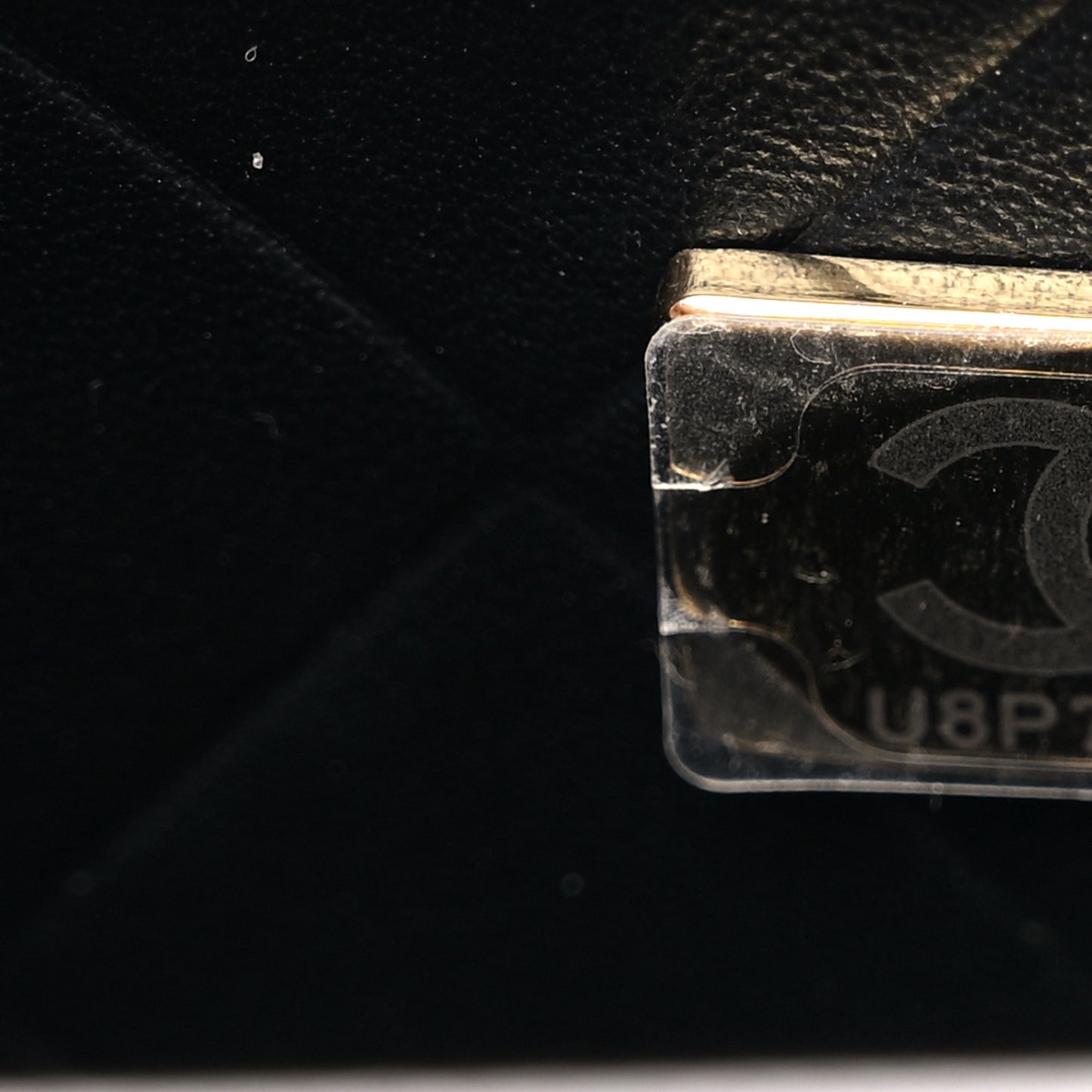 Caviar Quilted Moon Messenger White