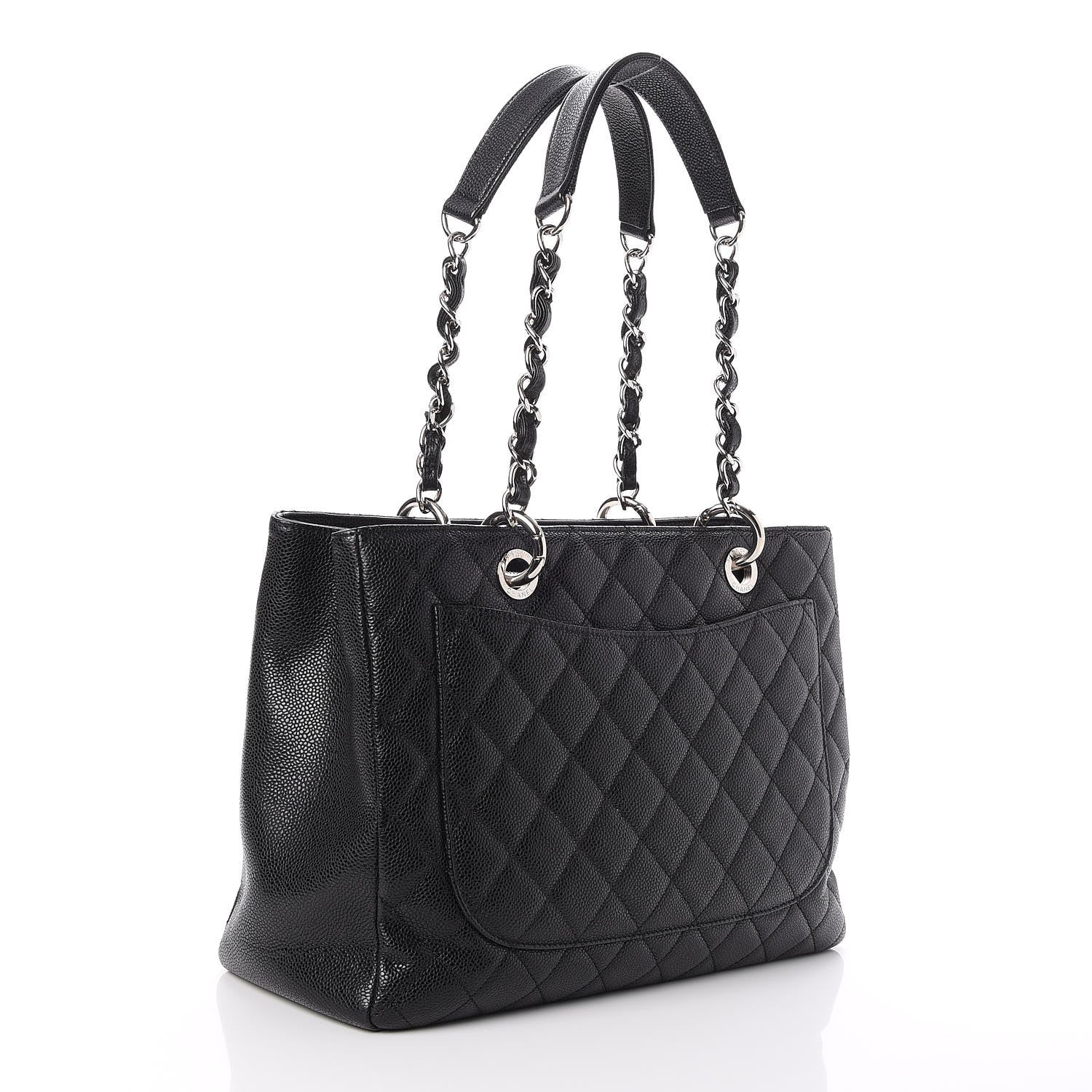 Chanel Caviar Quilted Grand Shopping Tote GST Black 3 of 8