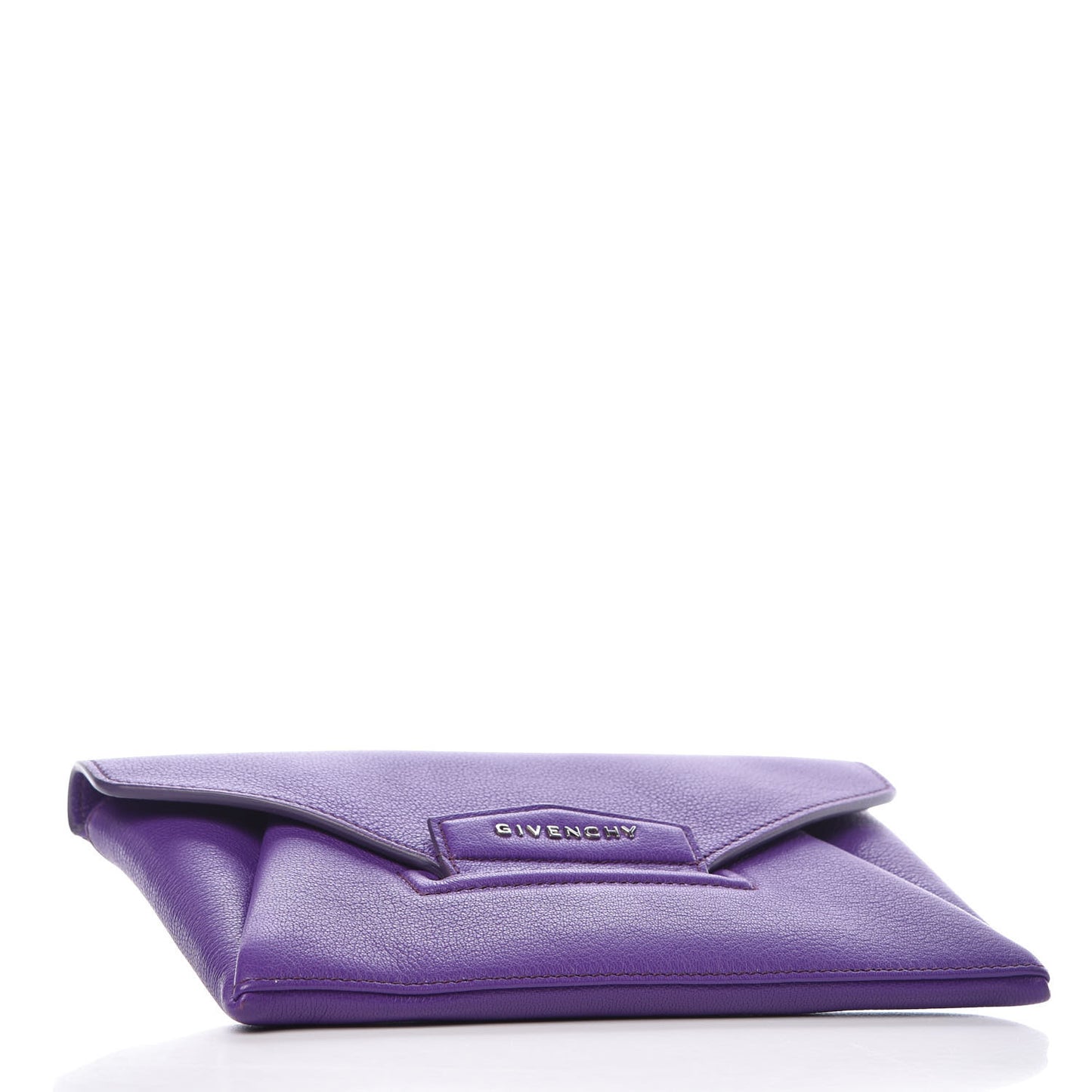 Sugar Goatskin Small Antigona Envelope Clutch Purple