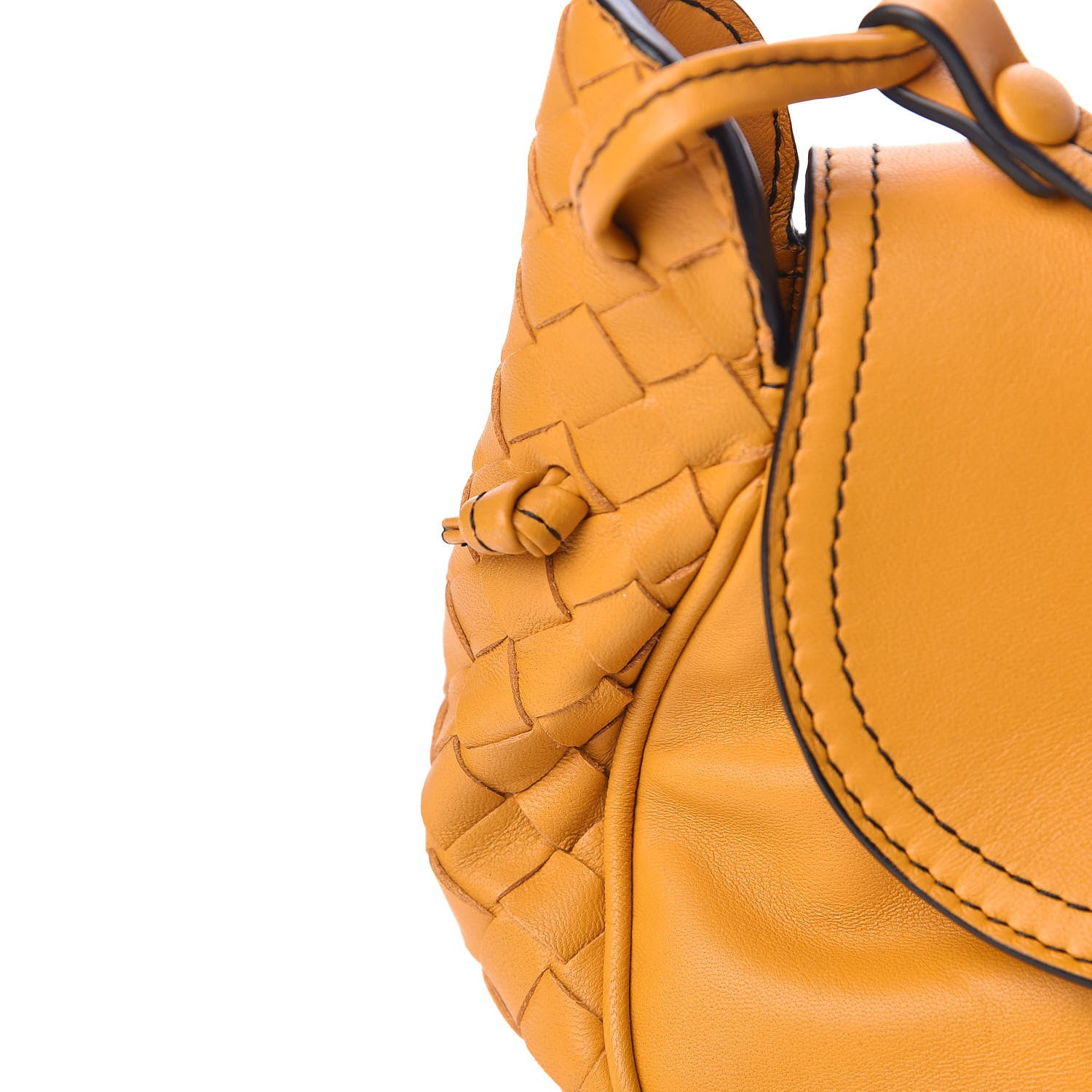 Bottega Veneta Nappa Intrecciato Small Nodini Flap Crossbody Marigold 10 of 11