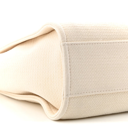 Chanel Mixed Fibers Small Deauville Tote White 10 of 11