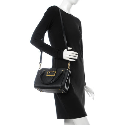 Burberry Soft Grain Calfskin Small Buckle Tote Black 2 of 9