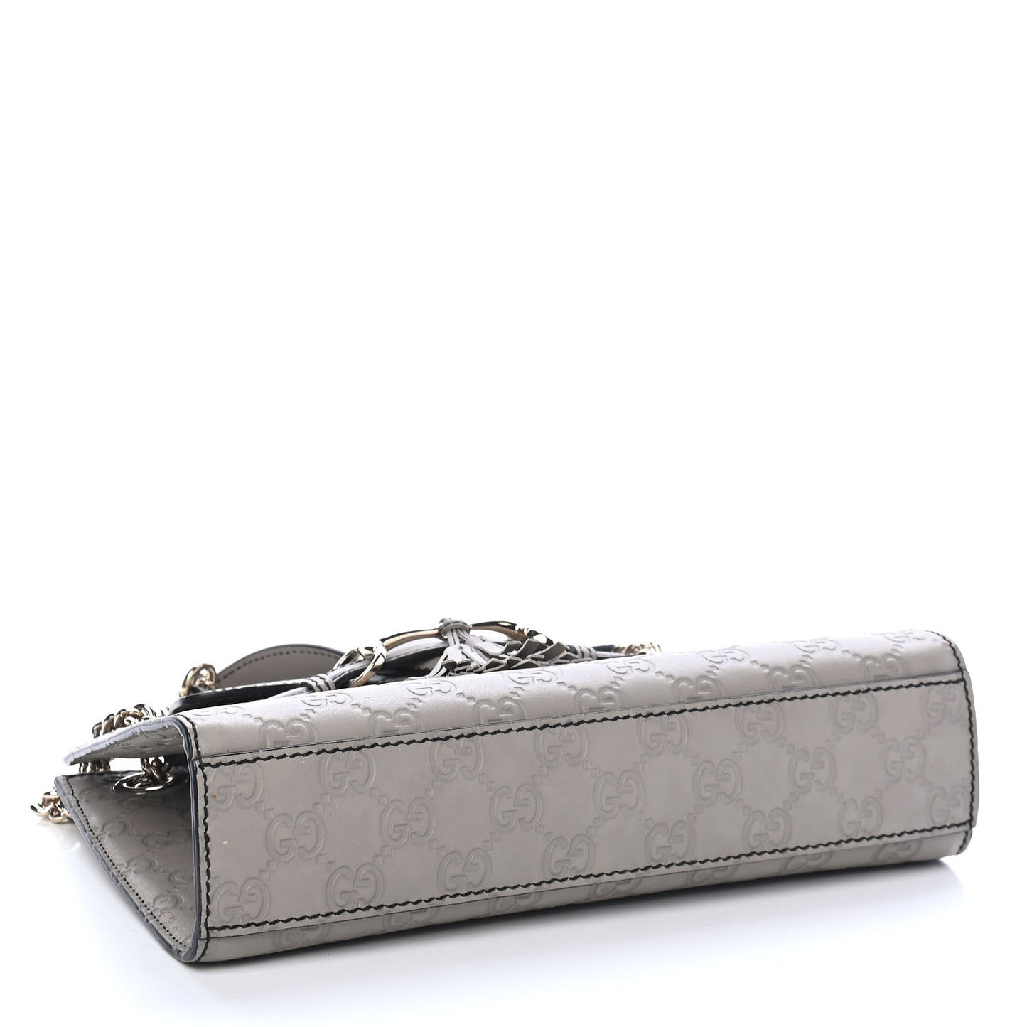 Guccissima Small Emily Chain Shoulder Bag Storm Grey