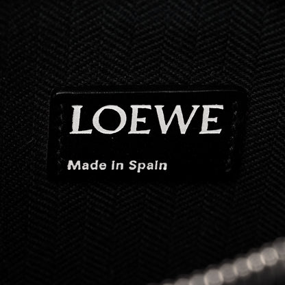 Loewe Calfskin Embossed Medium Repeat T Pouch Black 12 of 17