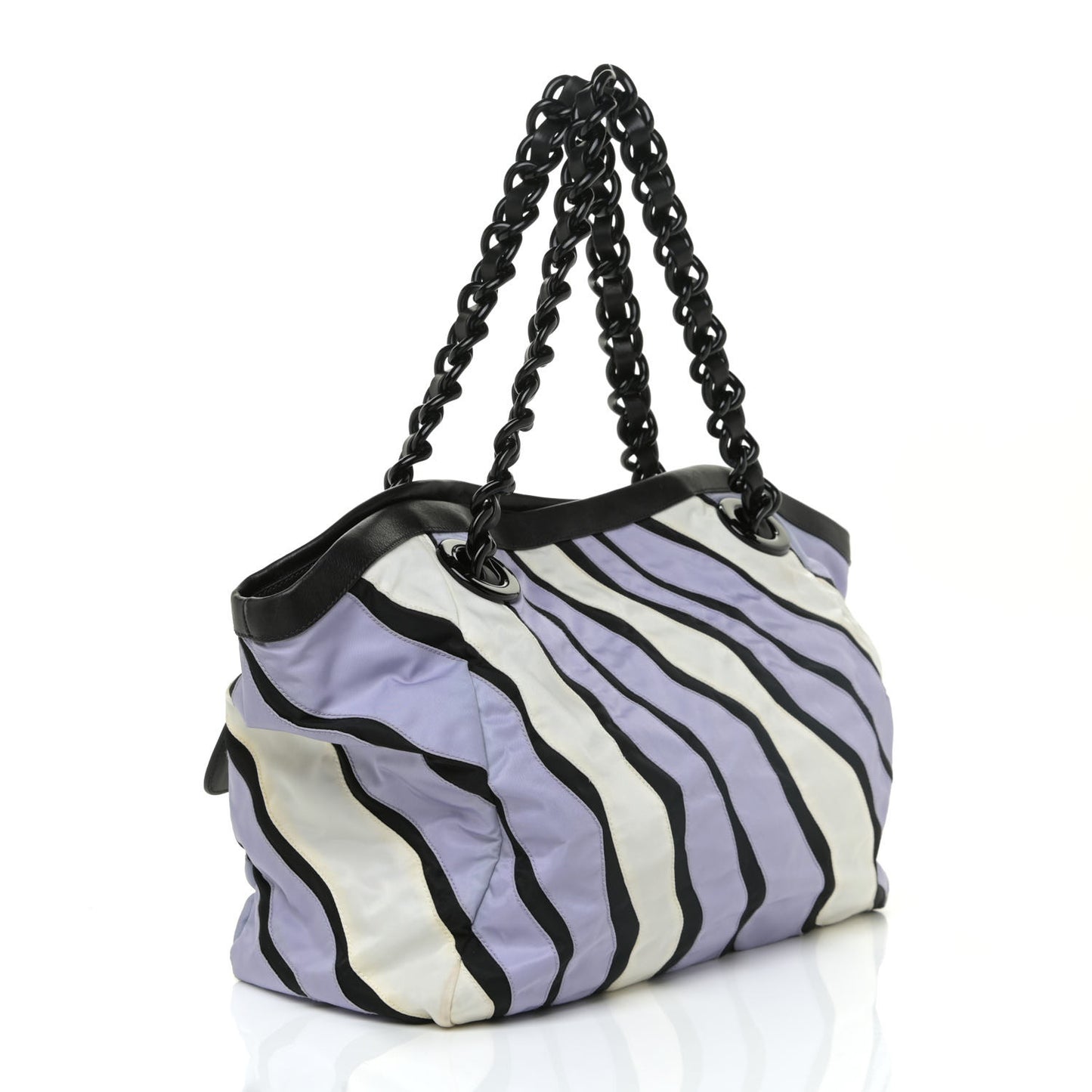 Tessuto Nylon Waves Chain Tote Multicolor
