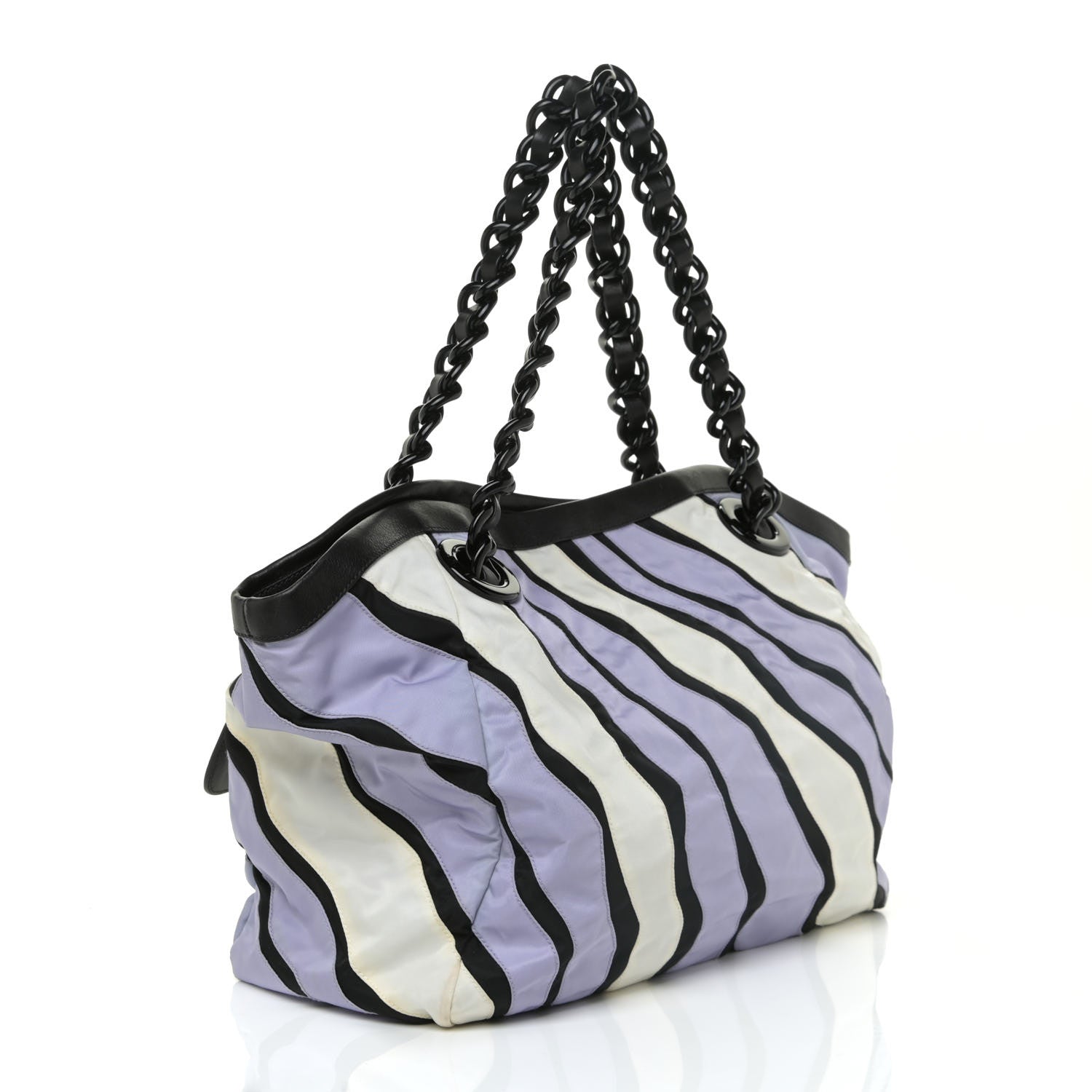 Prada Tessuto Nylon Waves Chain Tote Multicolor 2 of 16