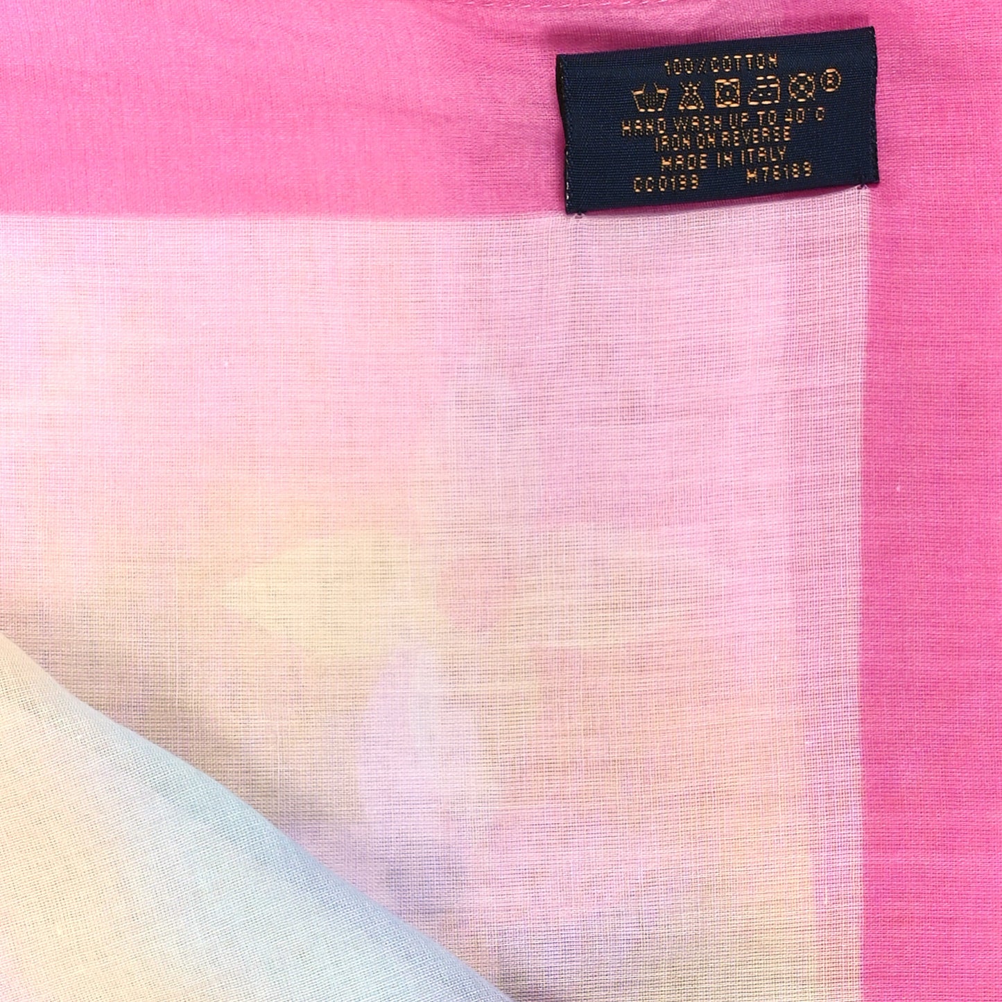 Cotton Monogram Escale Pareo Stole Rose