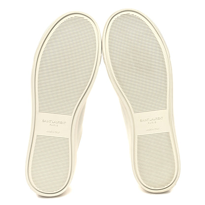 Saint Laurent Calfskin Andy Low Top Sneakers 39.5 Blanc Optique 5 of 8
