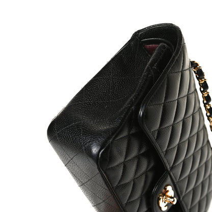 Chanel Caviar Quilted Medium Double Flap Black 12 of 17