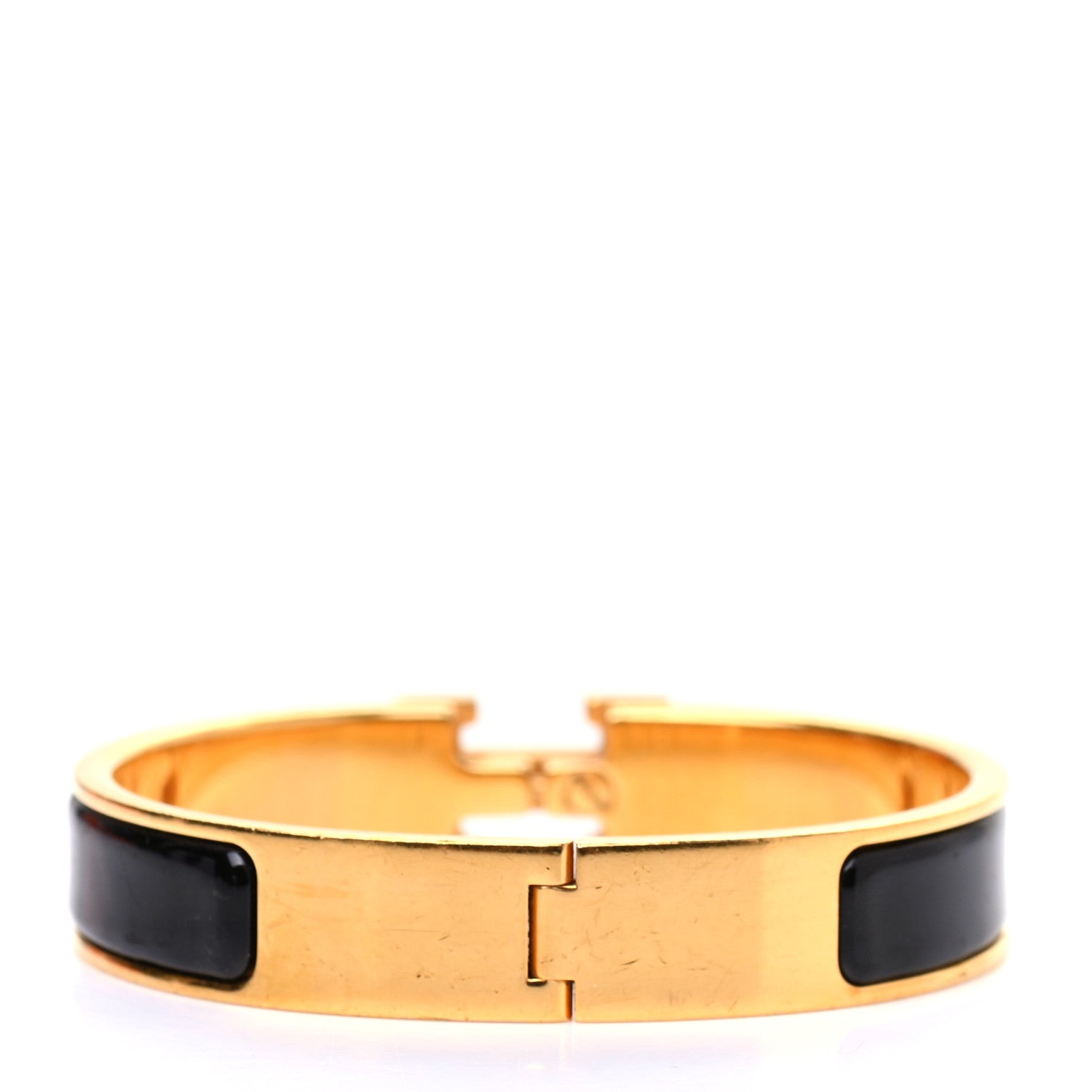Hermes Enamel Narrow Clic Clac H Bracelet PM Black 3 of 4