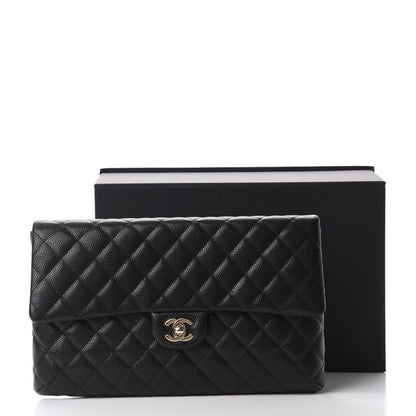 Chanel Caviar Quilted Flap Clutch Black 11 of 11