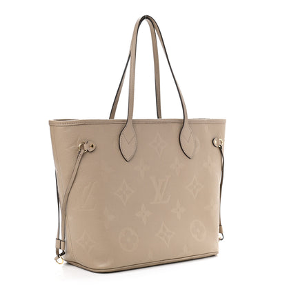 Louis Vuitton Empreinte Monogram Giant Neverfull MM Tourterelle 4 of 10