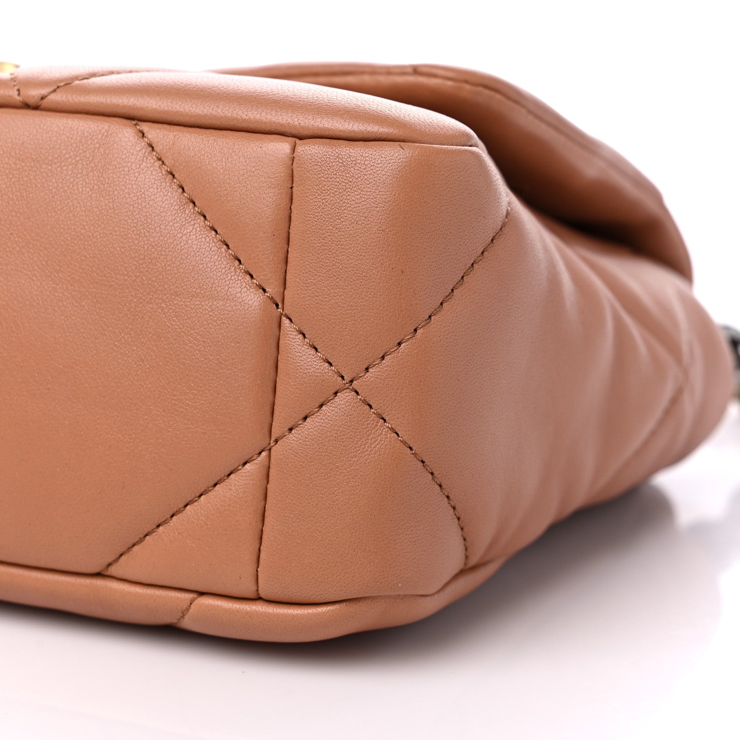 Chanel Lambskin Quilted Medium Chanel 19 Flap Brown 8 of 8