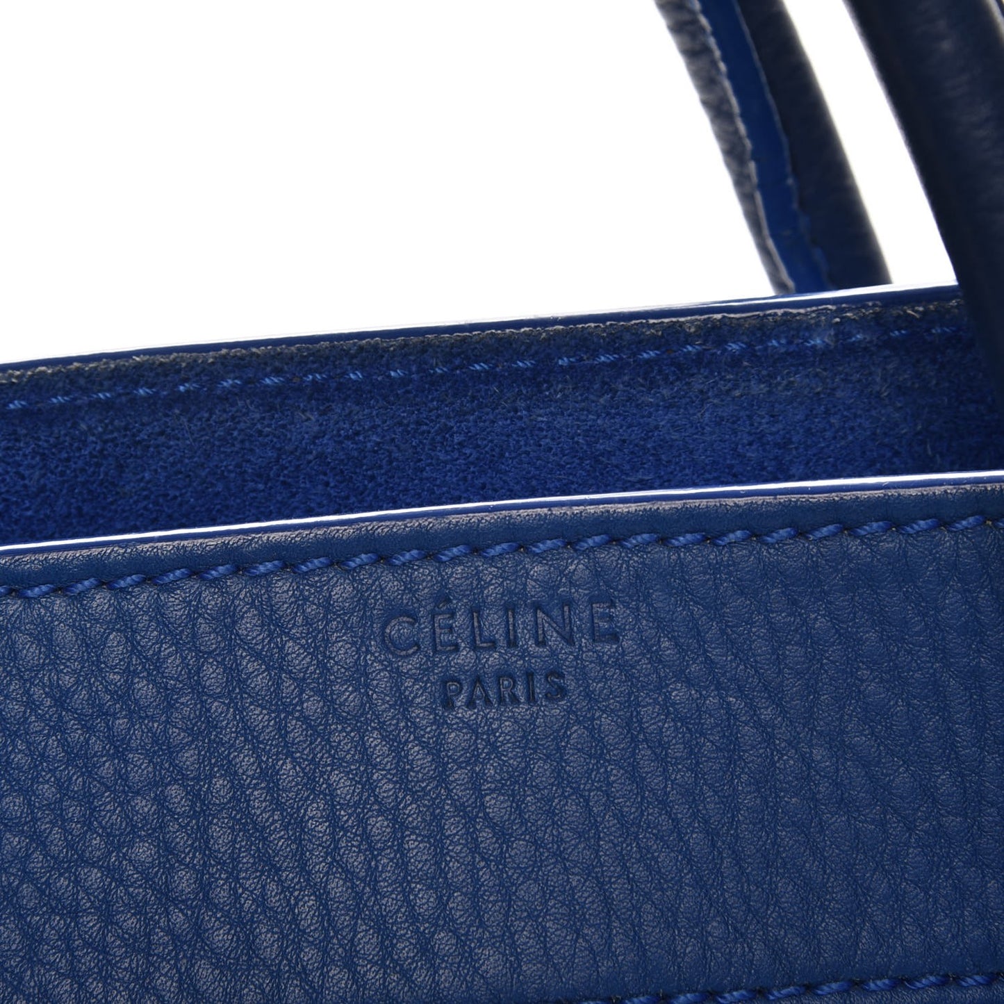 Supple Calfskin Medium Phantom Luggage Royal Blue