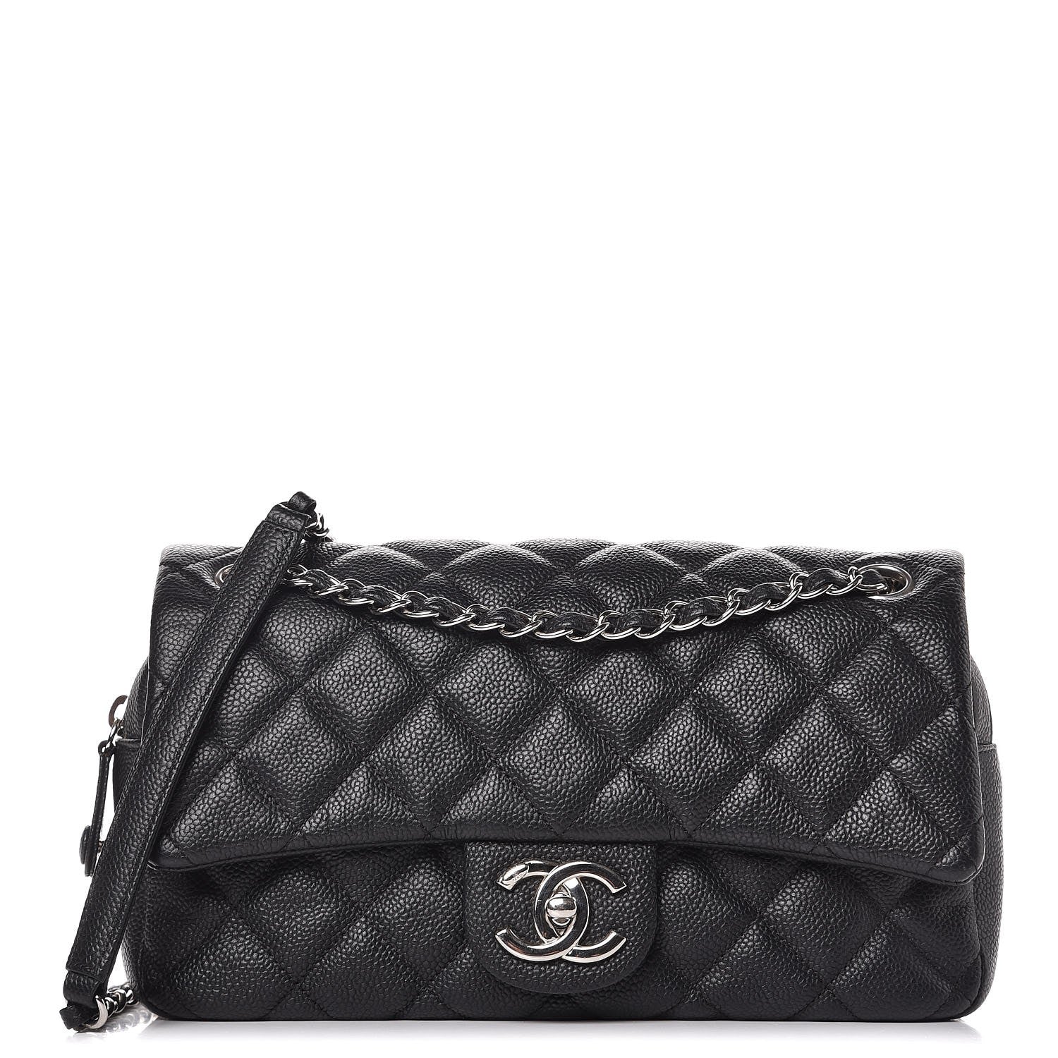 Chanel Caviar Quilted Medium Easy Flap Black 1 of 7