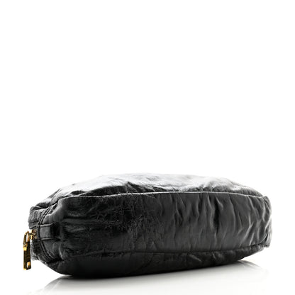 Prada Vernice Cosmetic Pouch Black 4 of 11
