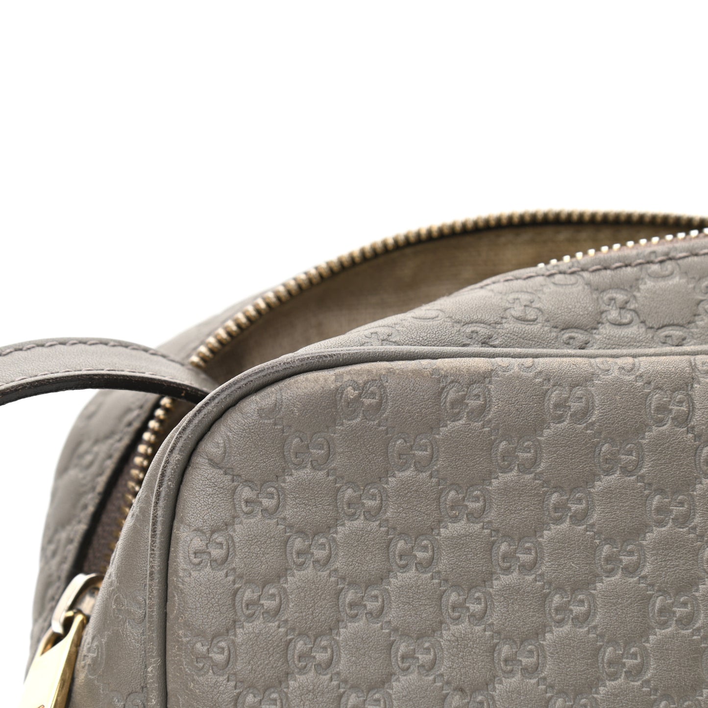 Microguccissima Mini Bree Messenger Bag Grey