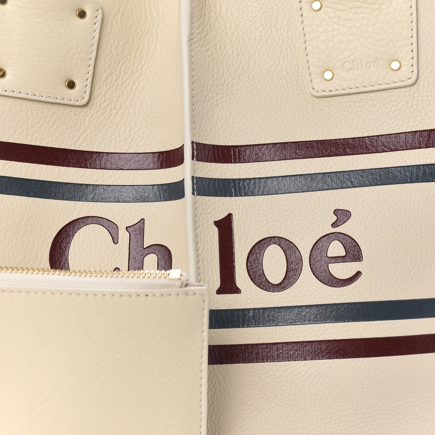 Smooth Calfskin Medium Vick Tote Off White