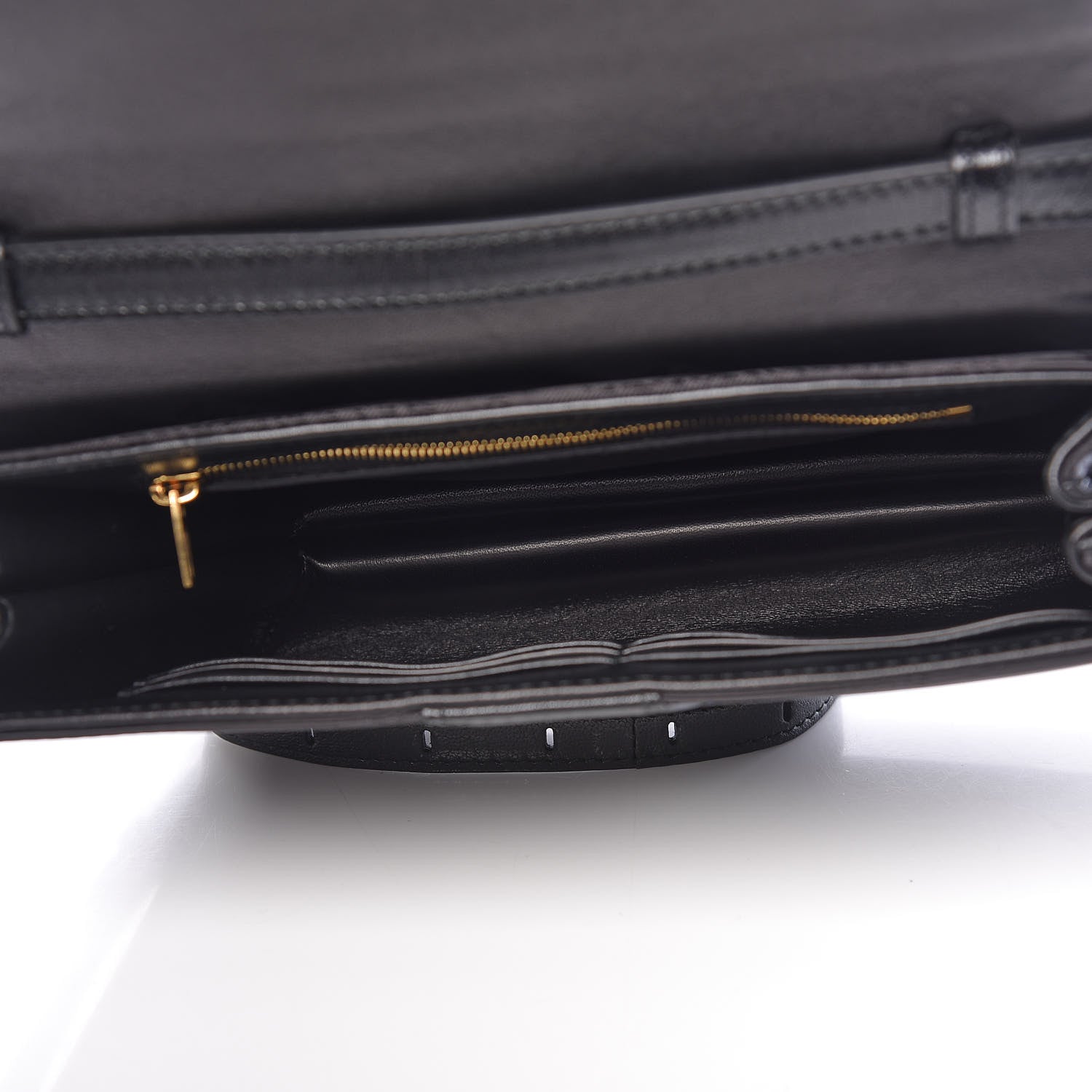 Balenciaga Jacquard Nylon Calfskin Shift Wallet On Strap Black 5 of 10
