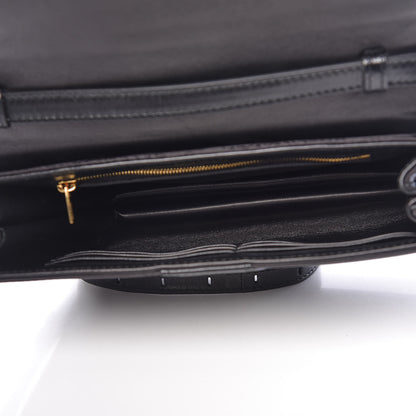 Balenciaga Jacquard Nylon Calfskin Shift Wallet On Strap Black 5 of 10