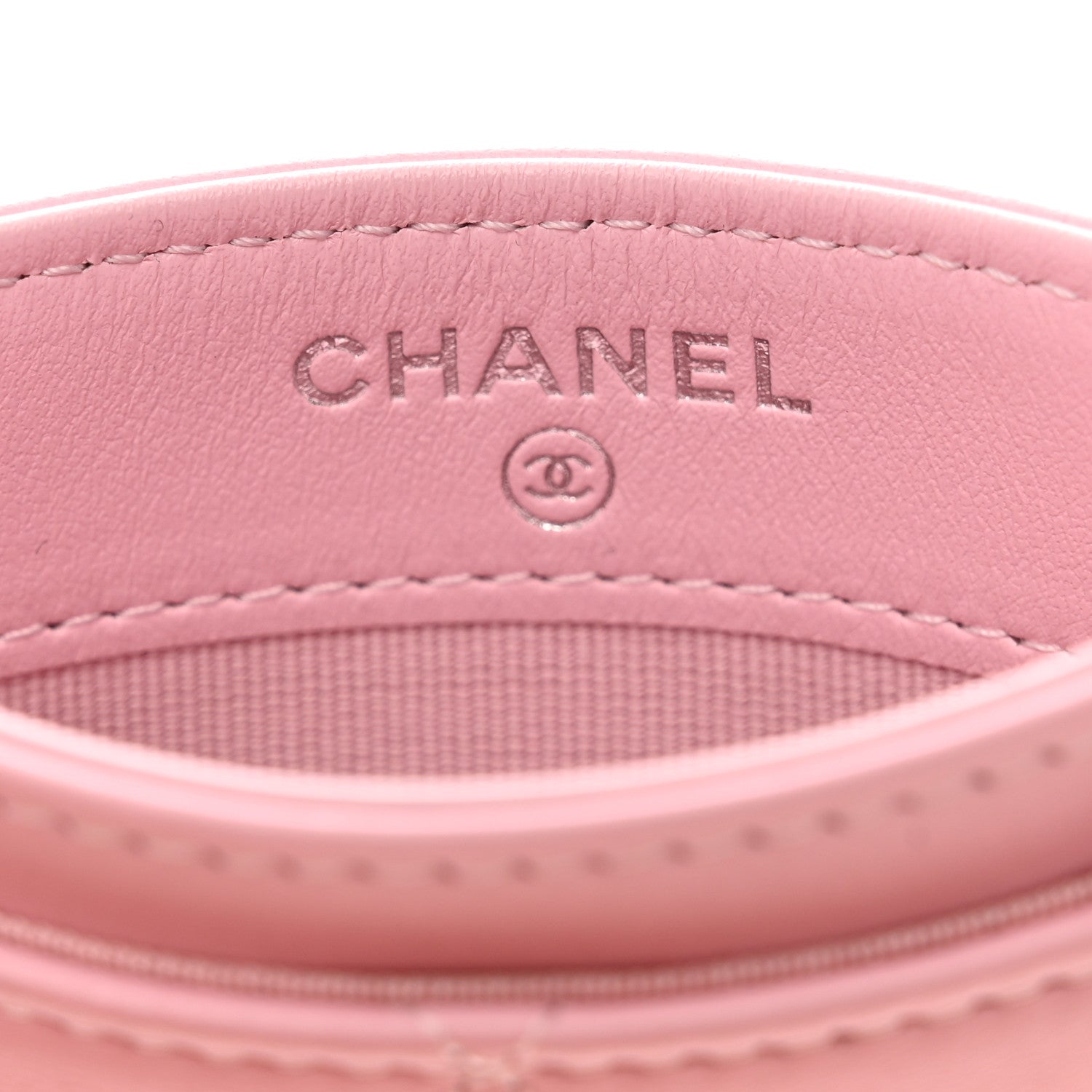 Chanel Lambskin Quilted Card Holder Light Pink 6 of 9