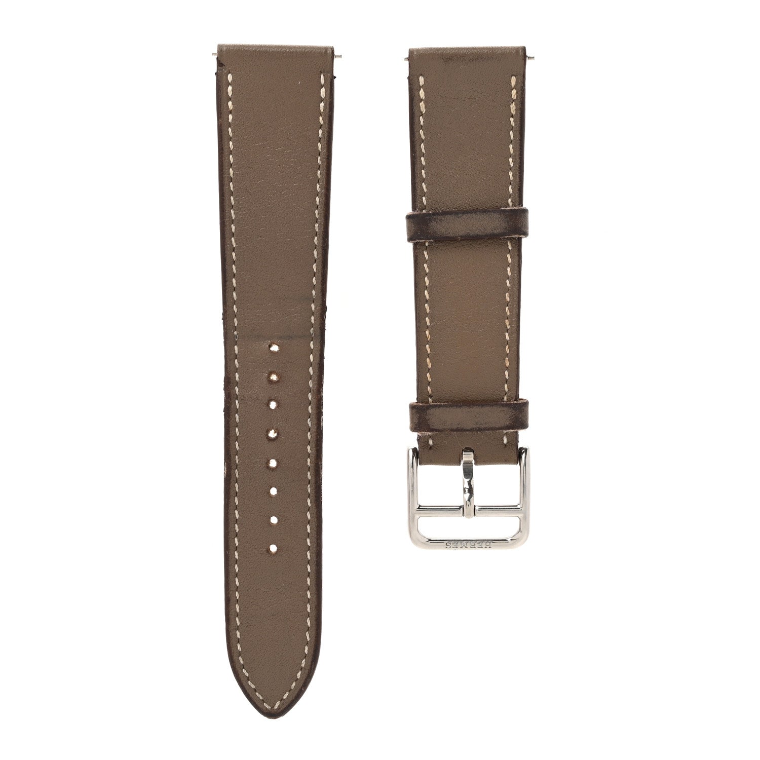 Hermes Swift Small Heure H Hour Single Tour Watch Strap SH Etoupe 1 of 7