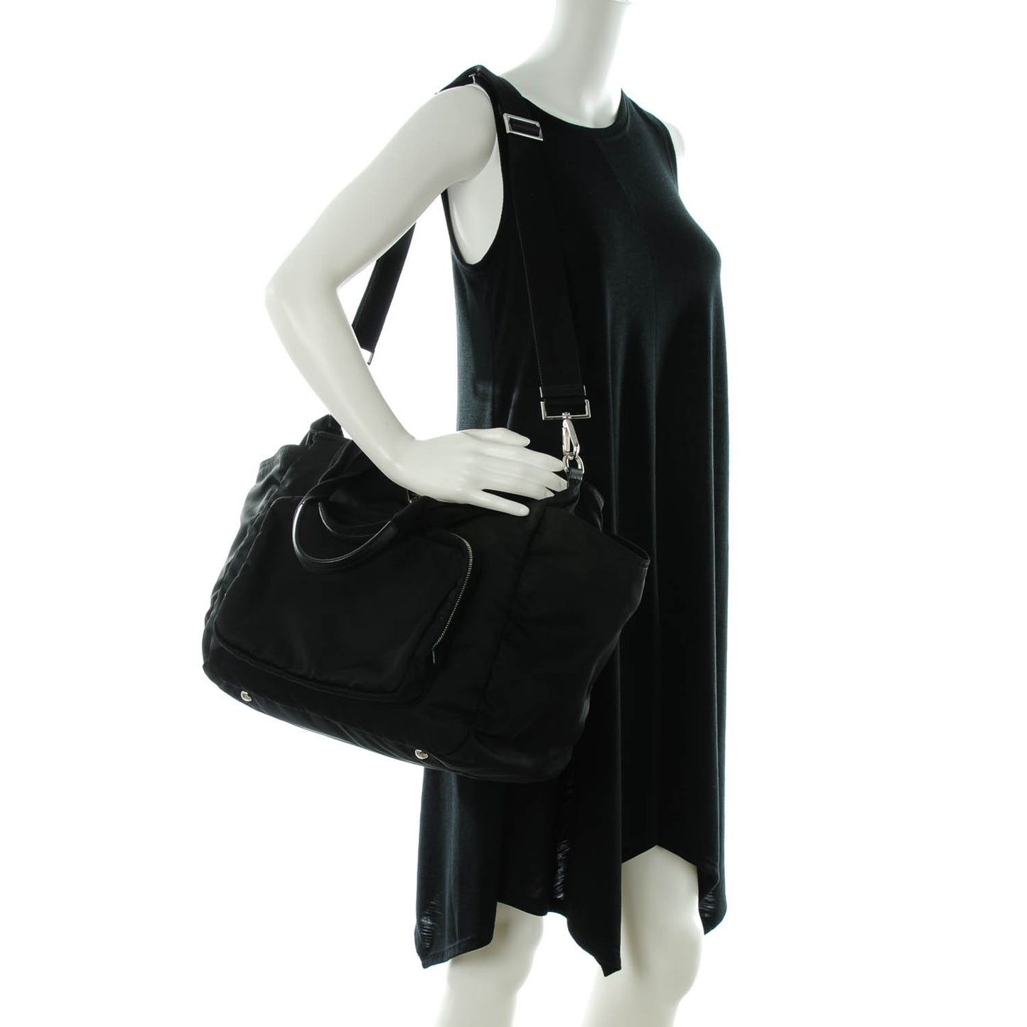 Tessuto Nylon Diaper Bag Black