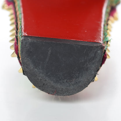 Christian Louboutin Metallic Glitter Spiked Montezumina 85 Sandals 37 Multicolor 19 of 21