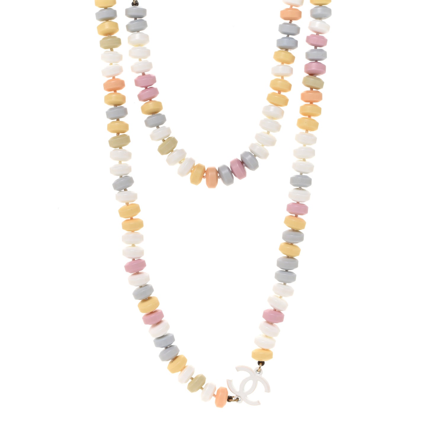 Candy CC Double Strand Necklace Multicolor