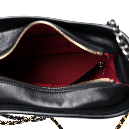 Chanel Aged Calfskin Quilted Small Gabrielle Hobo Black 5 of 11