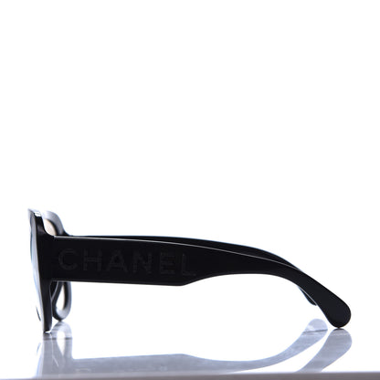 Chanel Resin Sunglasses 5423-B Black 3 of 8
