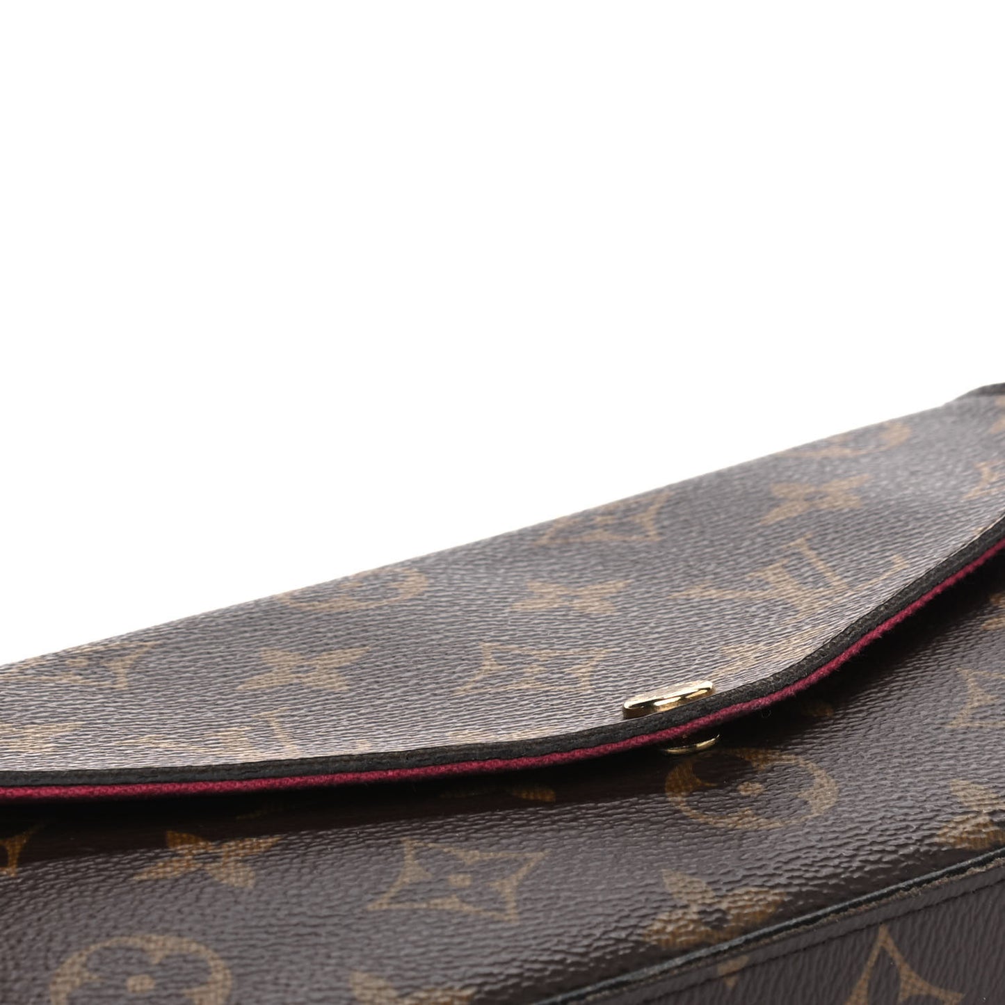 Monogram Pochette Felicie Chain Wallet Fuchsia
